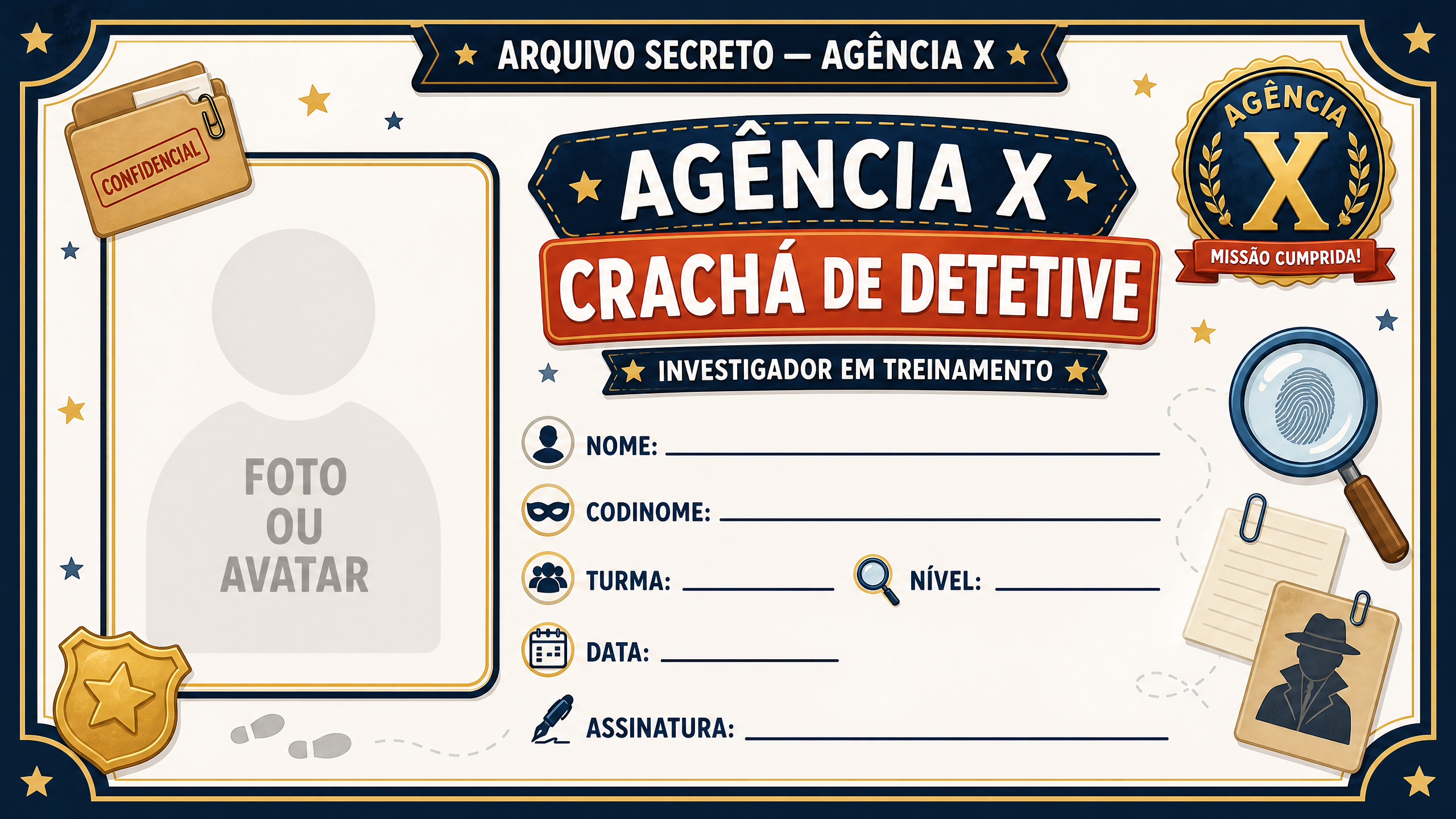 Crachá de Investigador